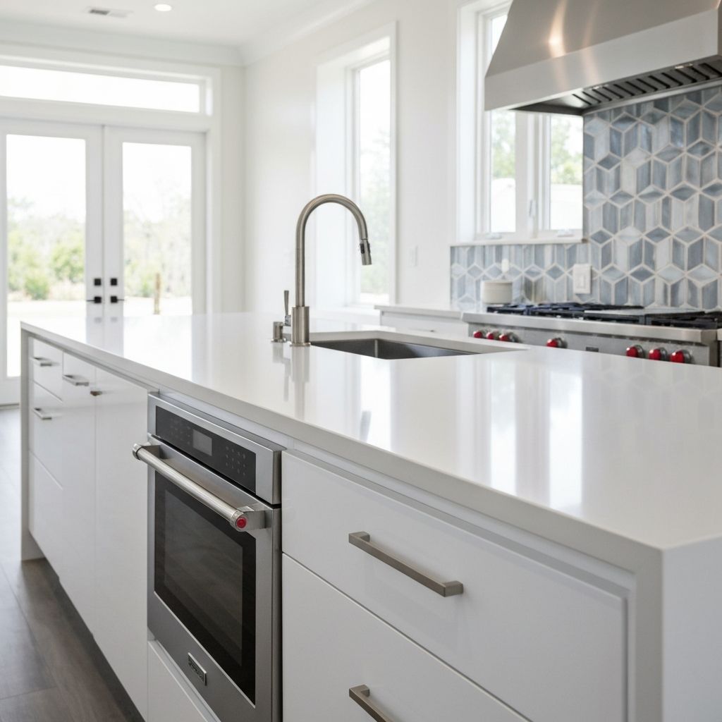 Expert tiling installation in a modern bathroom